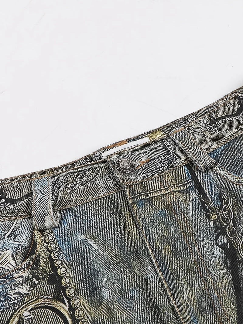 【DND4DES】GEMS ROTTEN DISTRESSED FLARED JEANS