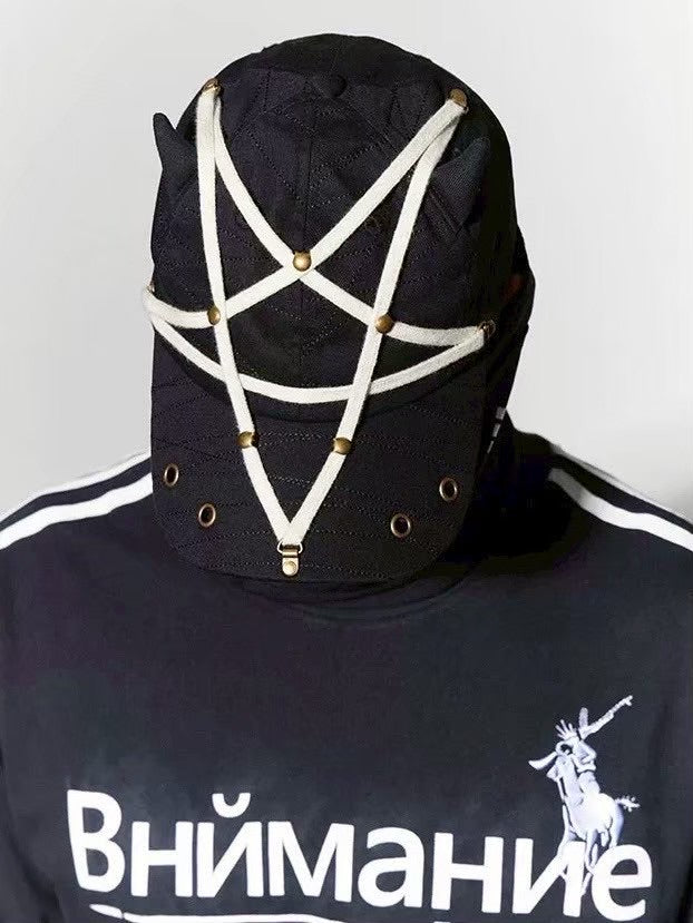 【DND4DES】PENTAGRAM RIVET DEVIL CAP
