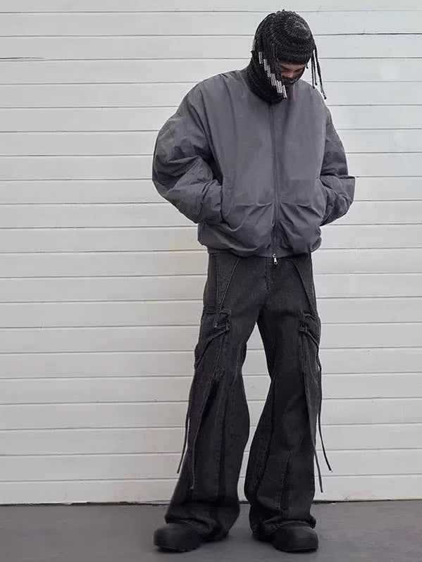 【DND4DES】MULTI-LAYERED DECONSTRUCTED CARGO JEANS