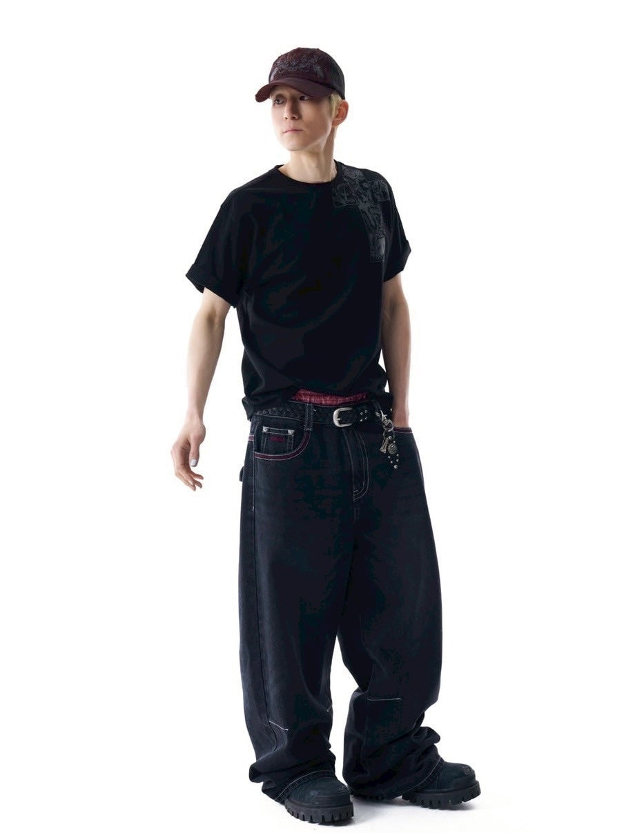 【AAKAM】CROS2 Printed Half Top