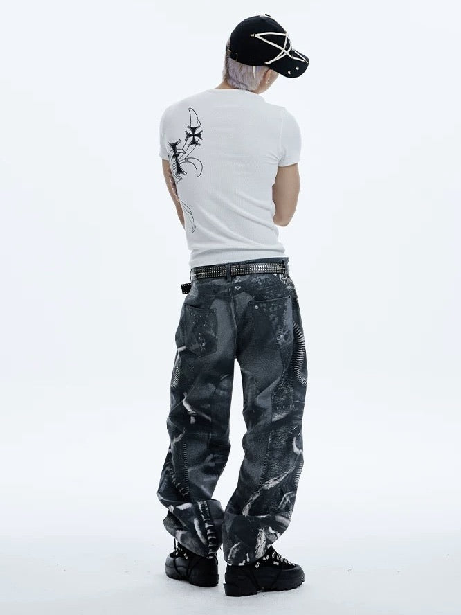 【DND4DES】ALIEN VENOM PRINTED PANTS