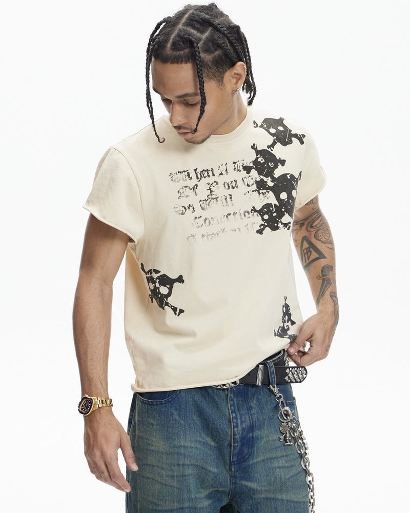 【DND4DES】SKULL WAISTCOAT T-SHIRT
