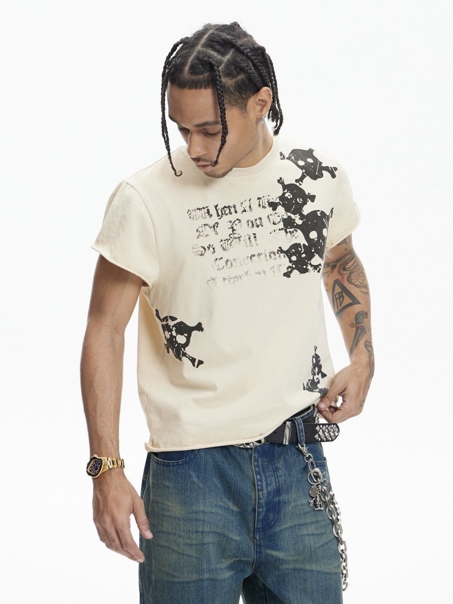 【DND4DES】SKULL WAISTCOAT T-SHIRT