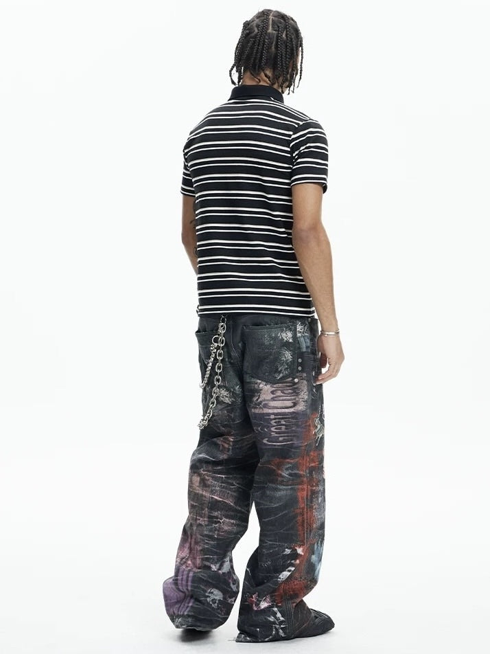 【DND4DES】MULTI-WAIST PENDANT GRAPHIC PANTS