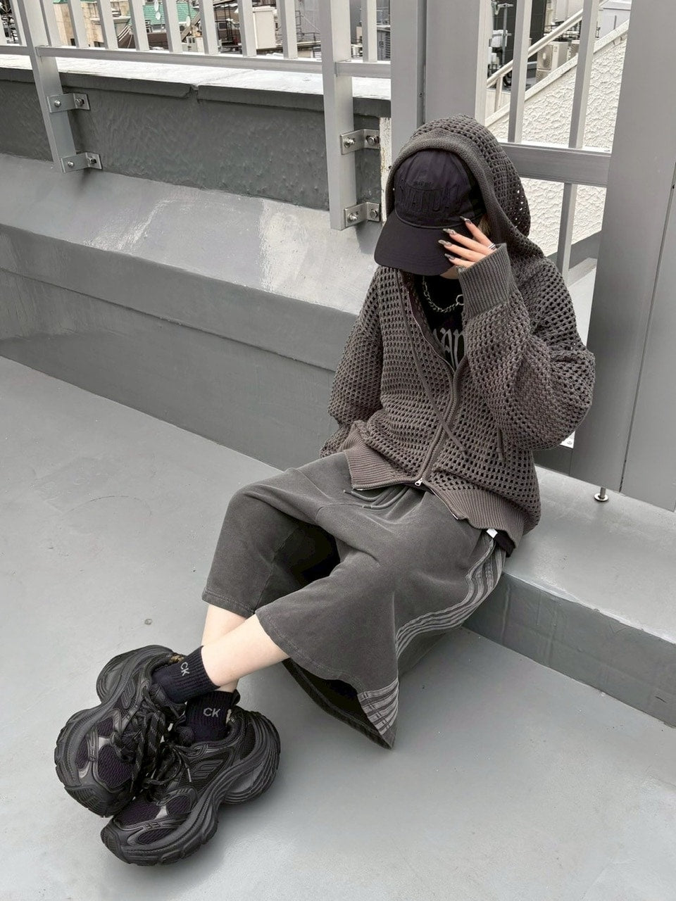 【nmtc+】side line pigment sweat shorts (2color)