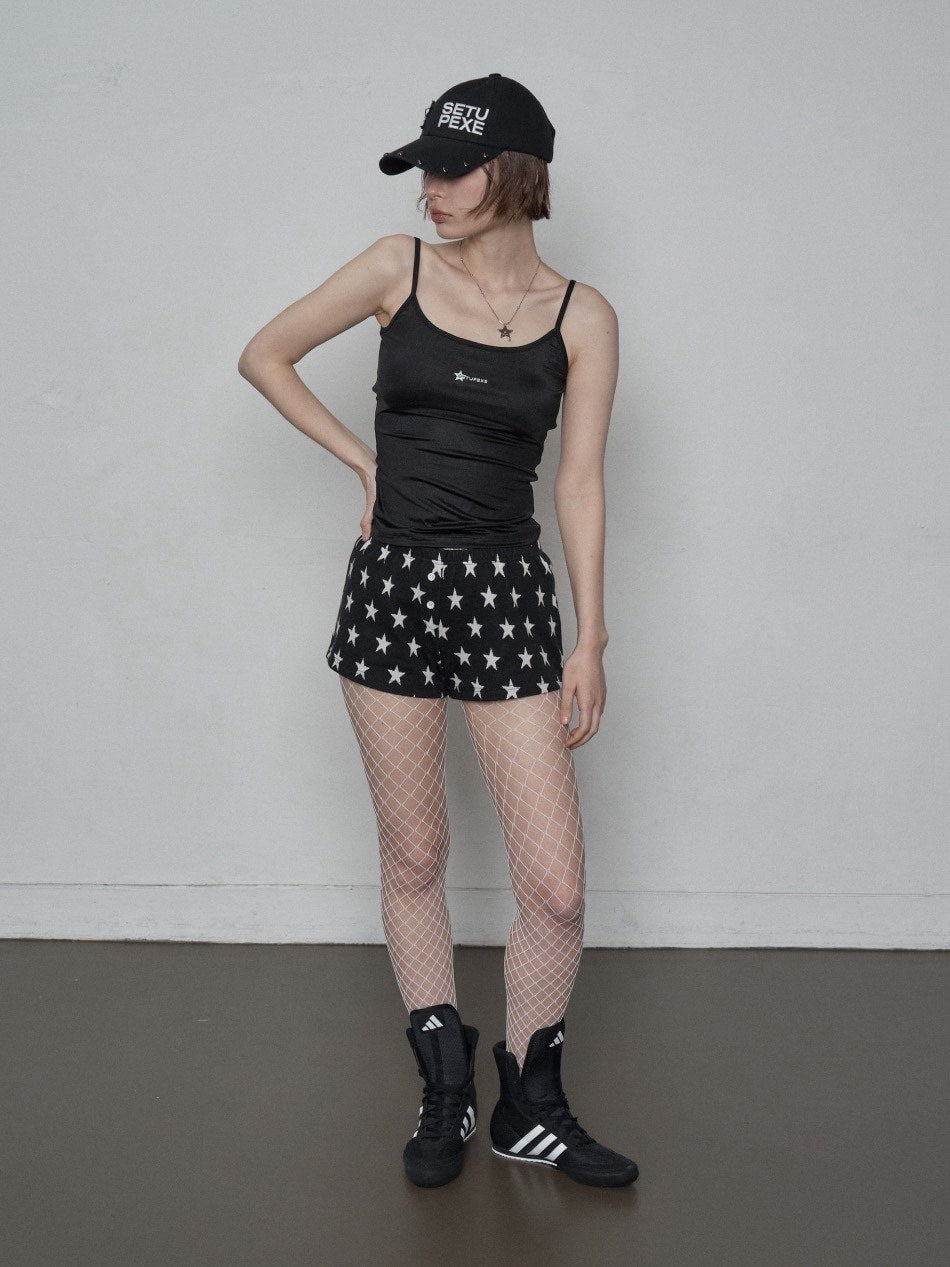 【SETUP‐EXE】STAR SHORT PANTS / 【セットアップエグゼ】スターショートパンツ