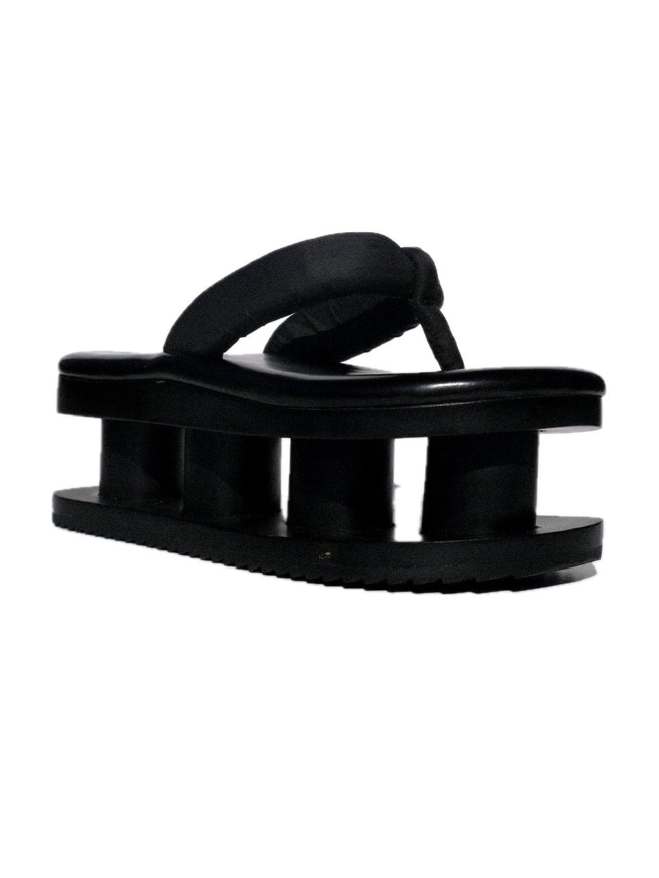 【ESQAPE】WOODEN PLATFORM SANDAL / 【エスケープ】厚底プラットフォームサンダル