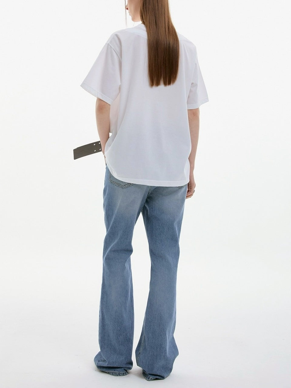 【ESC STUDIO】double neck t-shirt / 【イーエスシーステュディオ】ダブルネック半袖Tシャツ