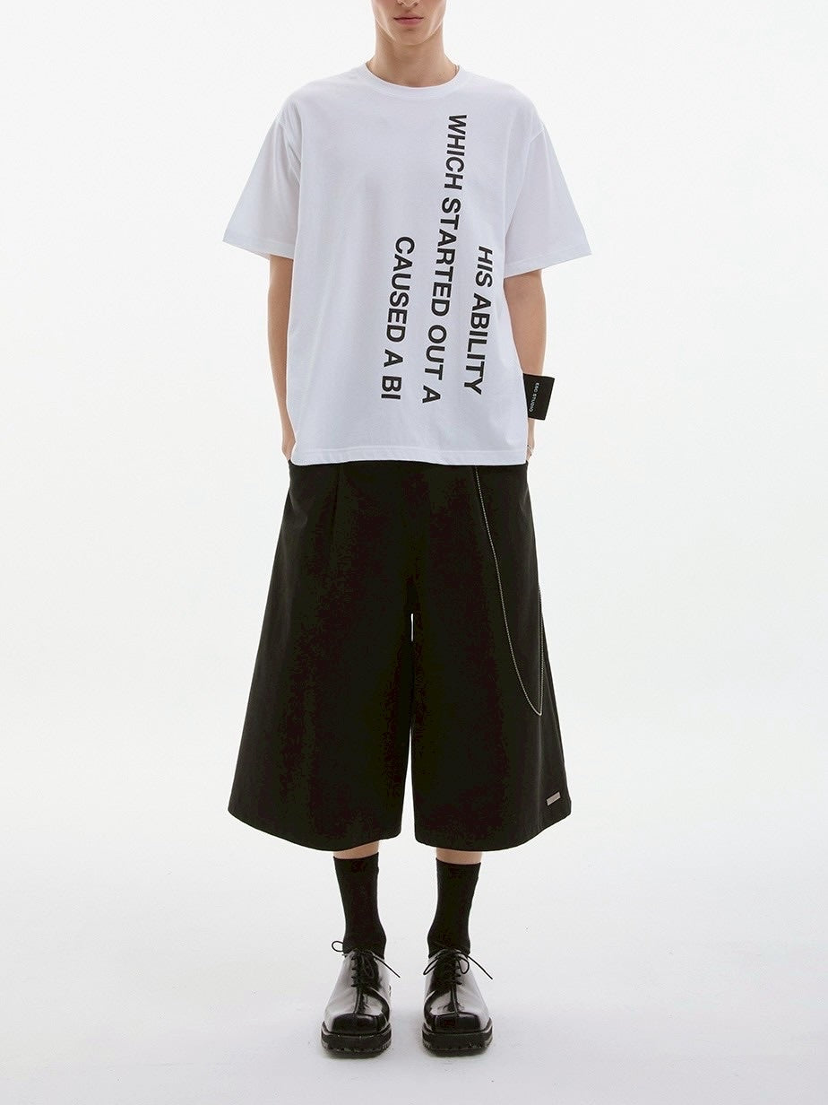 【ESC STUDIO】mega label t-shirt/ 【イーエスシーステュディオ】メガラベルロゴ半袖Tシャツ