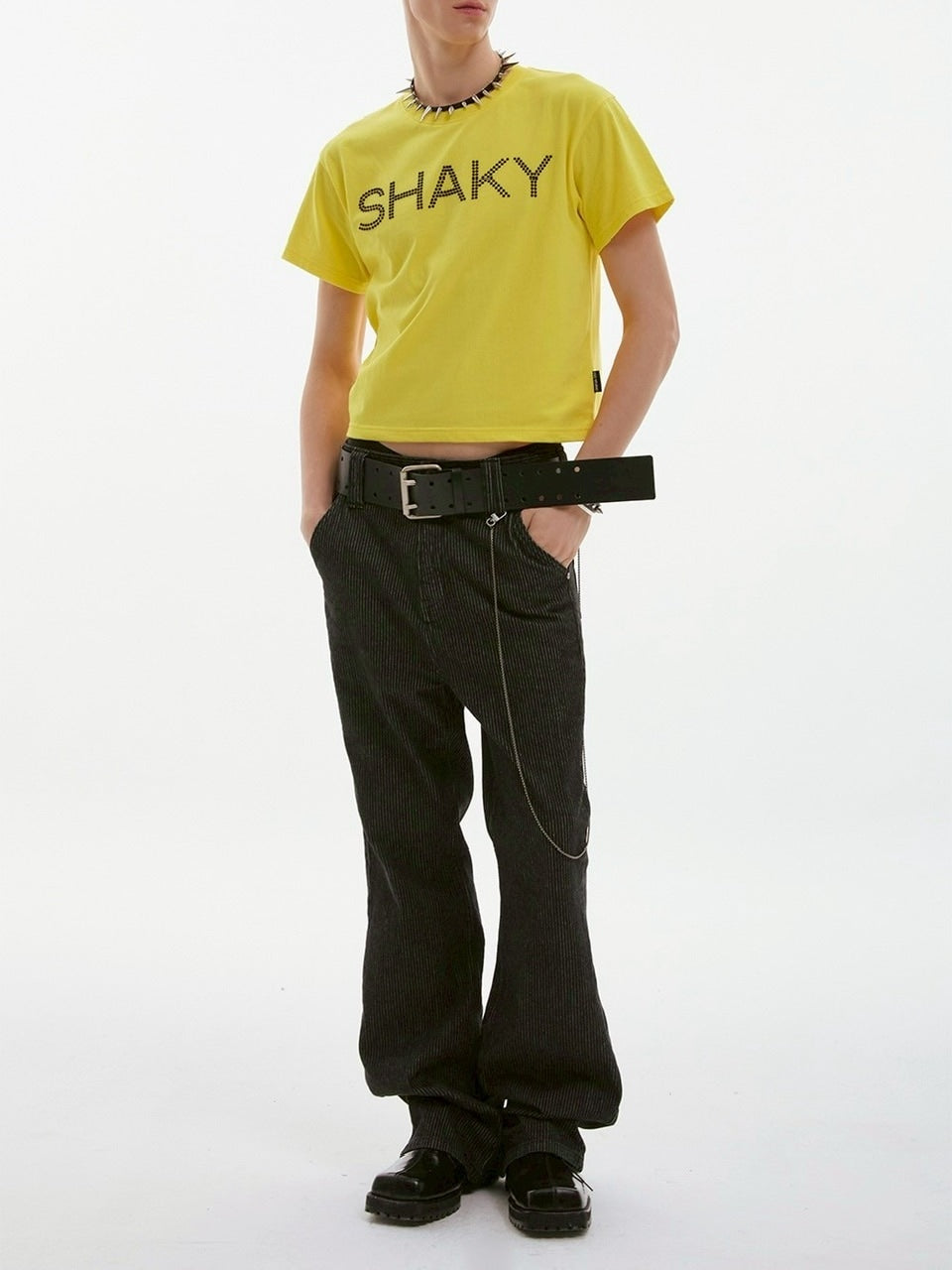 【ESC STUDIO】bulky leather belt/ 【イーエスシーステュディオ】バルキーレザーベルト