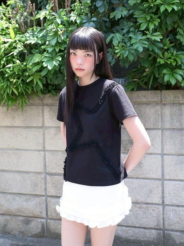 【Uglyshadow】STAR BASIC T-SHIRT / 【アグリーシャドウ】スターベーシック半袖Tシャツ