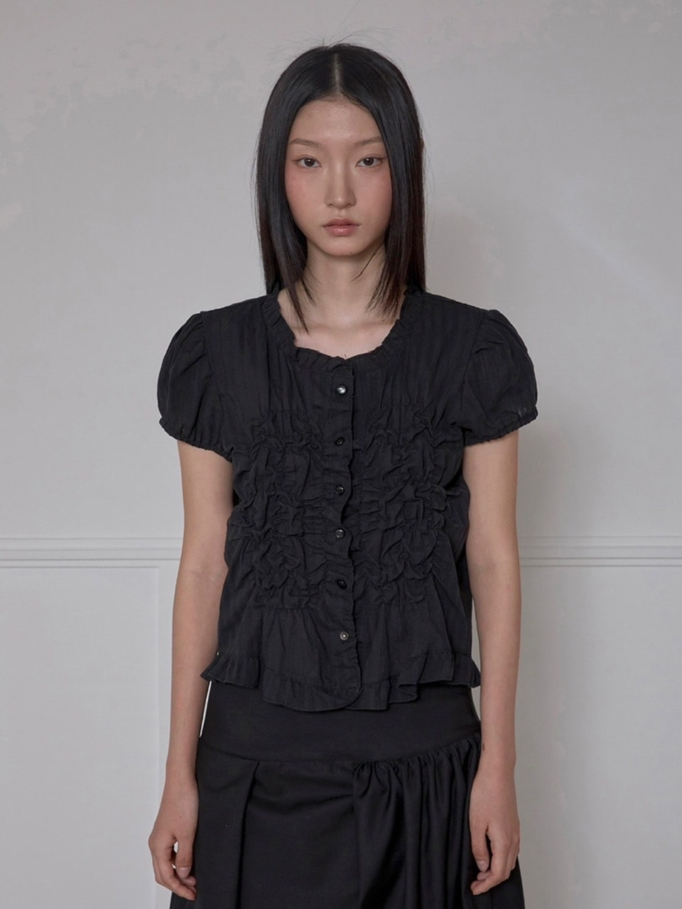 【FLAREUP】Saya Frill Puff Blouse