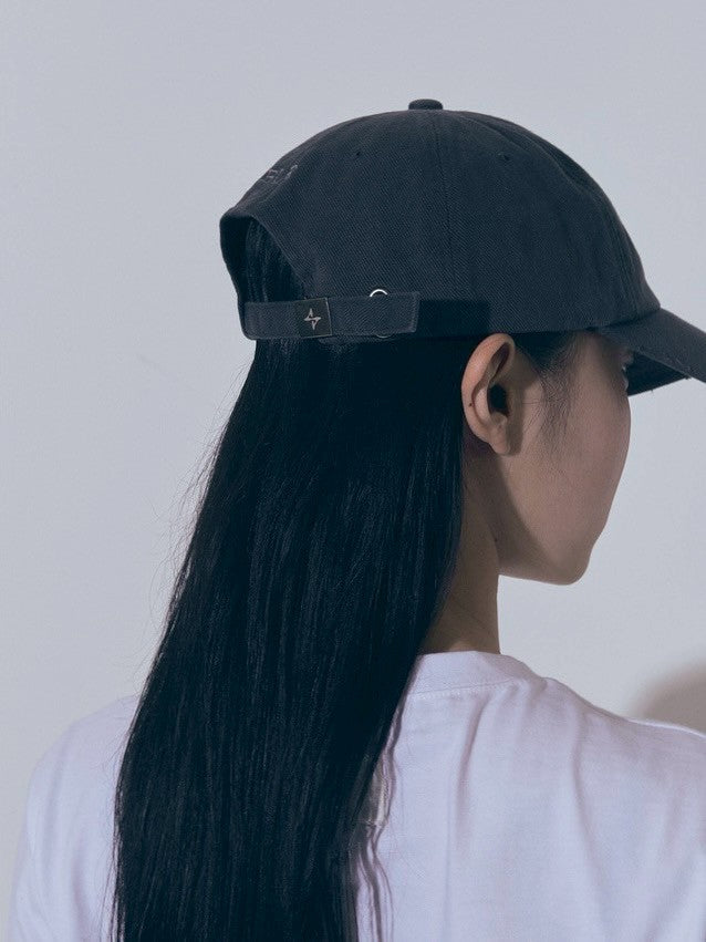 【BLR BLUER】Snowflakes Logo Washing Denim Ball Cap