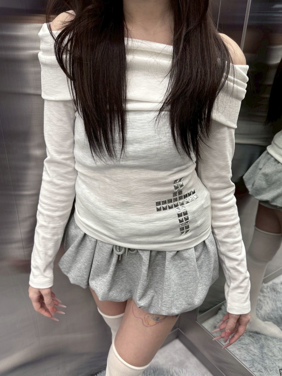 【nmtc +】balloon sweat skirt / 【エヌエムティーシープラス】バルーンスウェットスカート (3color)