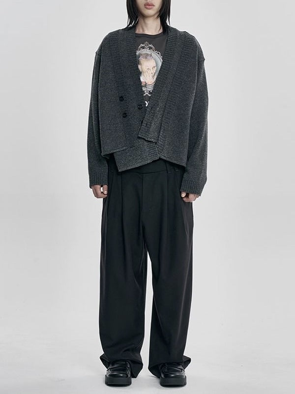 【AJOBYAJO】Double Layered Cardigan / 【アジョバイアジョ】ダブルレイヤードカーディガン