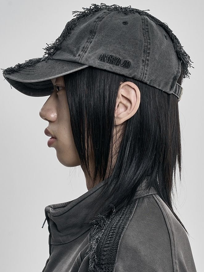 【AJOBYAJO】Lace Trimming Washed Cap / 【アジョバイアジョ】レーストリミングウォッシュドキャップ