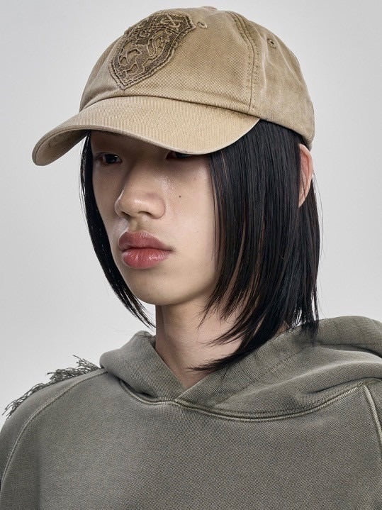 【AJOBYAJO】Wappen Washed Cap / 【アジョバイアジョ】ワッペンウォッシュドキャップ