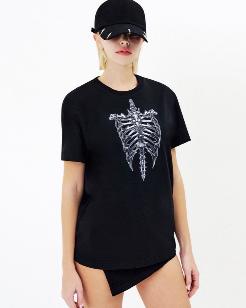 【E RIN AI E】SKELETON SHORT SLEEVE TEE