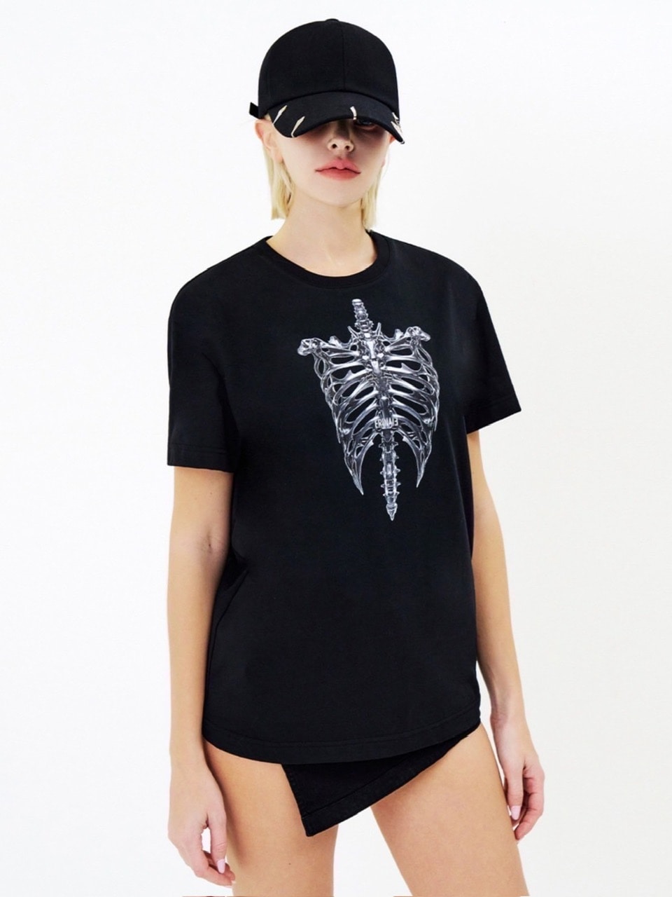 【E RIN AI E】SKELETON SHORT SLEEVE TEE