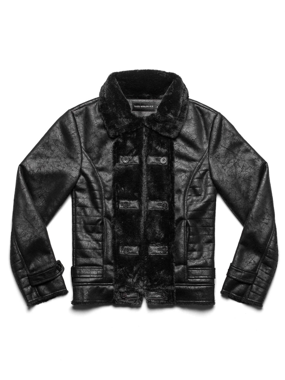 【RACER WORLDWIDE】Faux Leather Jacket【レーサーワールドワイド】コーティングファージャケット