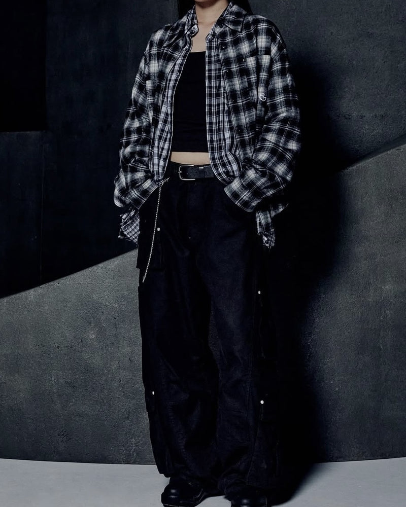 【NOMANUAL】FLANNEL CHECK SHIRT