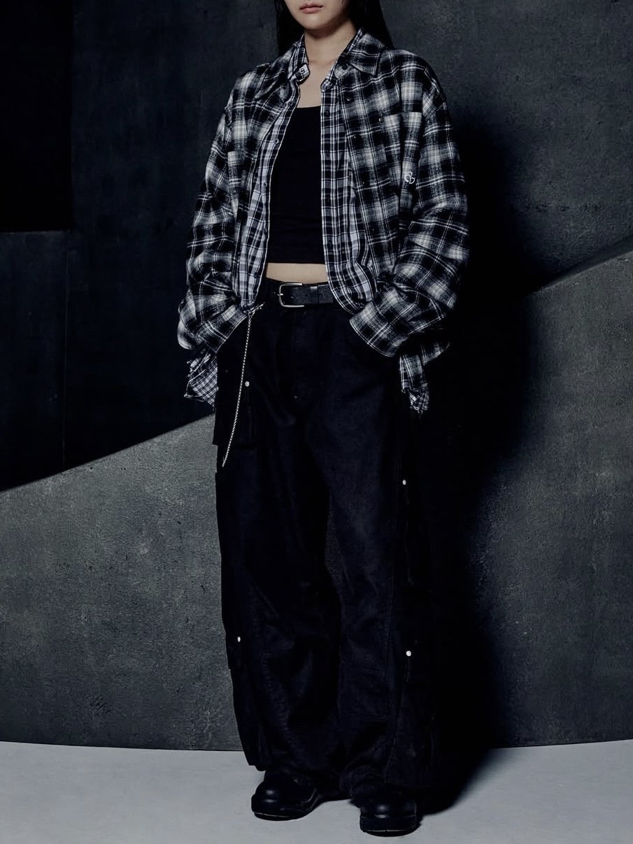 【NOMANUAL】FLANNEL CHECK SHIRT