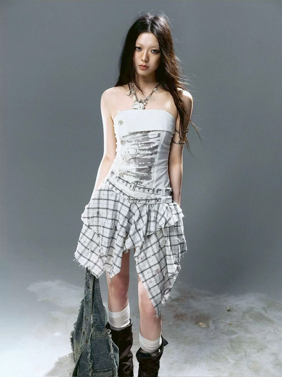 【Cest Nous】Crystal Shell Pendant Necklace / 【セヌー】クリスタルシェルネックレス