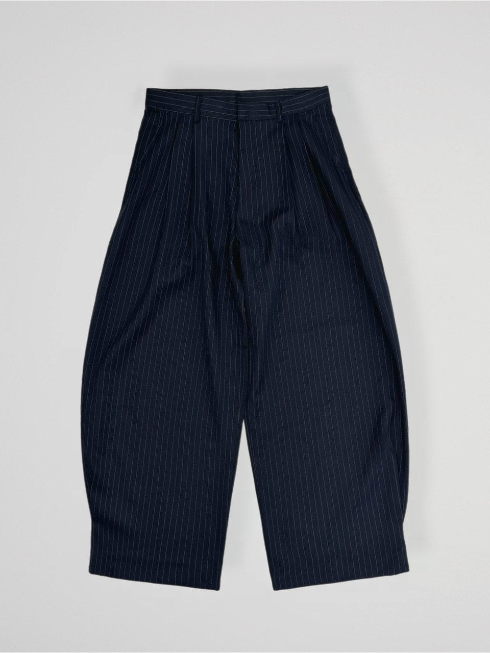 大阪店WEB限定受注制【Chikashitsu +】stripe tuck wide slacks (2color)