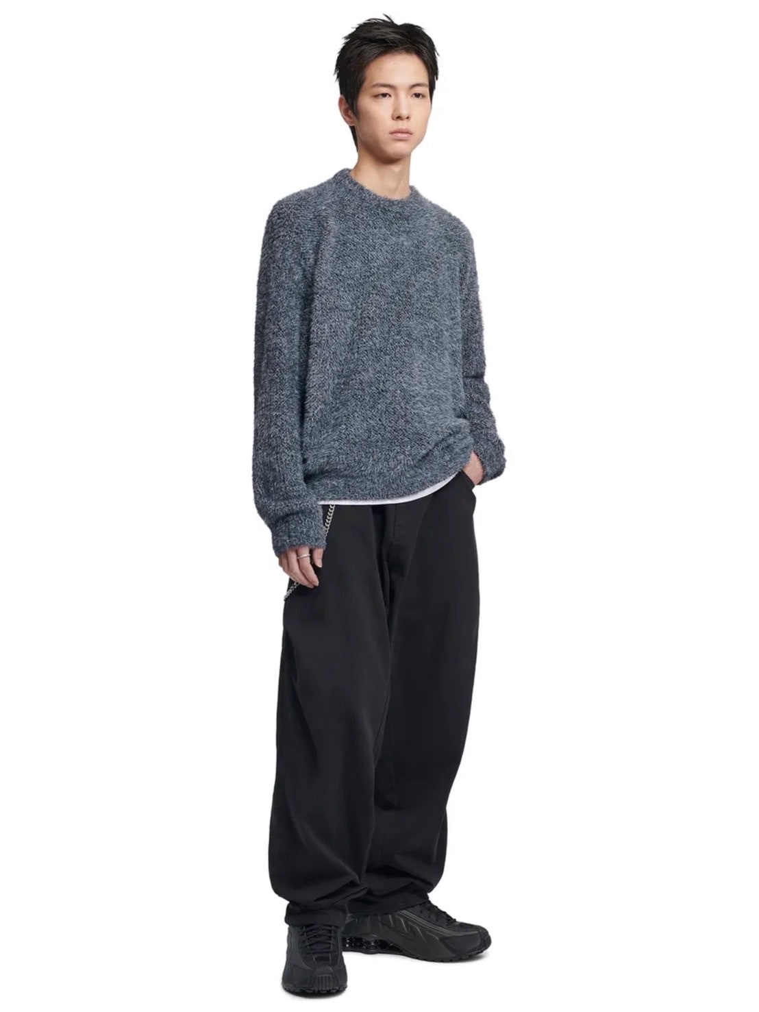 【NOMANUAL】FUZZ HAIRY KNIT