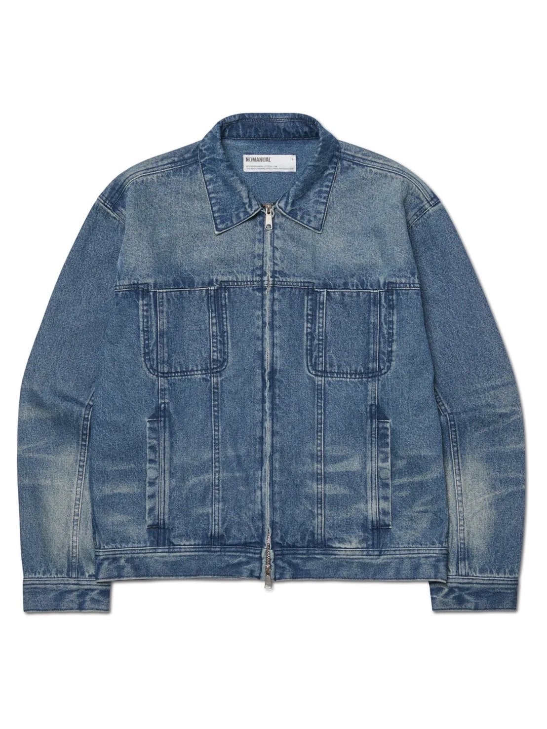 【NOMANUAL】WASHED DENIM TRUCKER JACKET