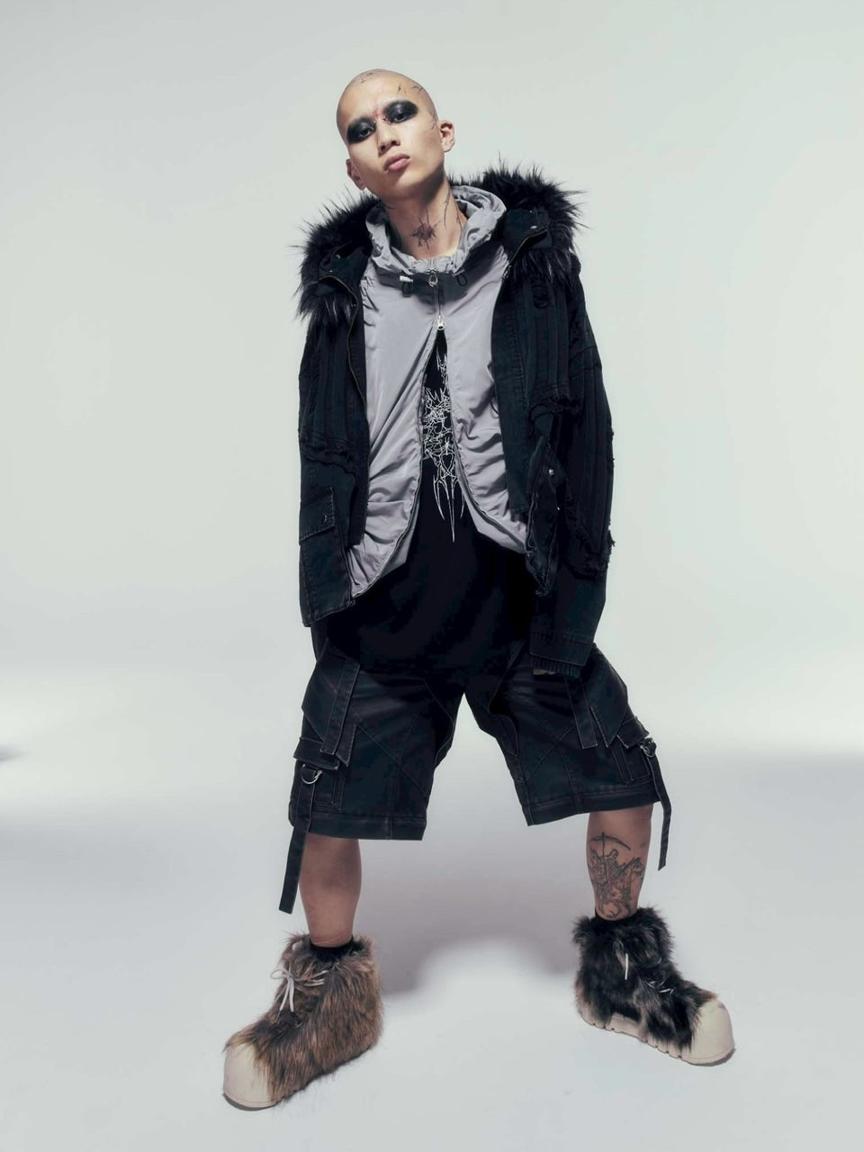 【DIG YOUR OWN GRAVE】TRIBAL WAFFLE L/S T-shirts /【ディグユアオウングレイブ】トライバルワッフル長袖Tシャツ