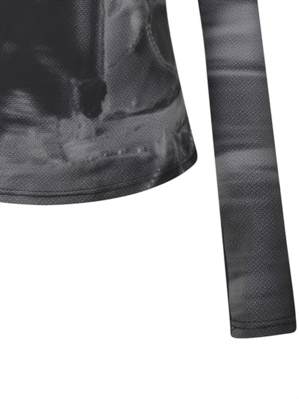 【NACHE】CUT-OUT SLIM FIT LONG SLEEVE