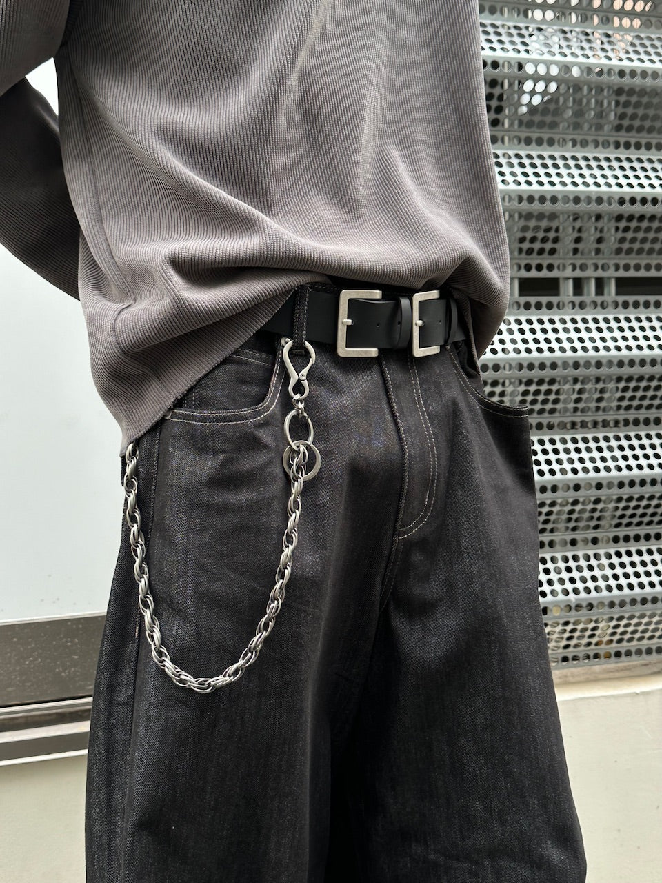 受注制【Chikashitsu +】double buckle belt / 【チカシツプラス】ダブルバックルベルト