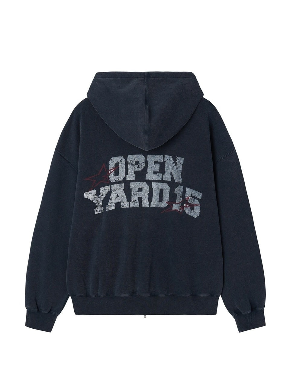 【OY】VINTAGE FADE WASHED HOODIE ZIP UP