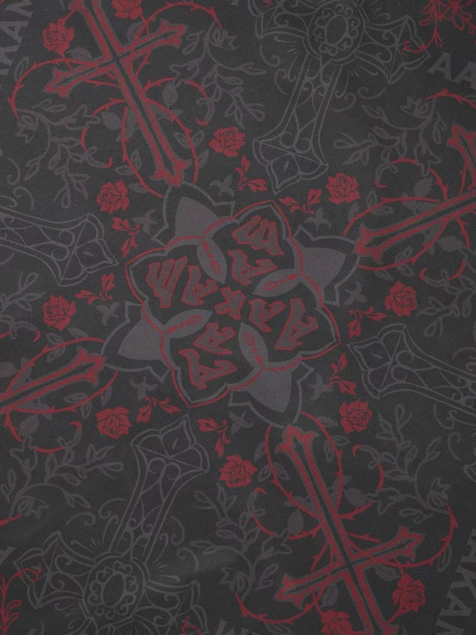 【AAKAM】X-Cross Printed Scarf