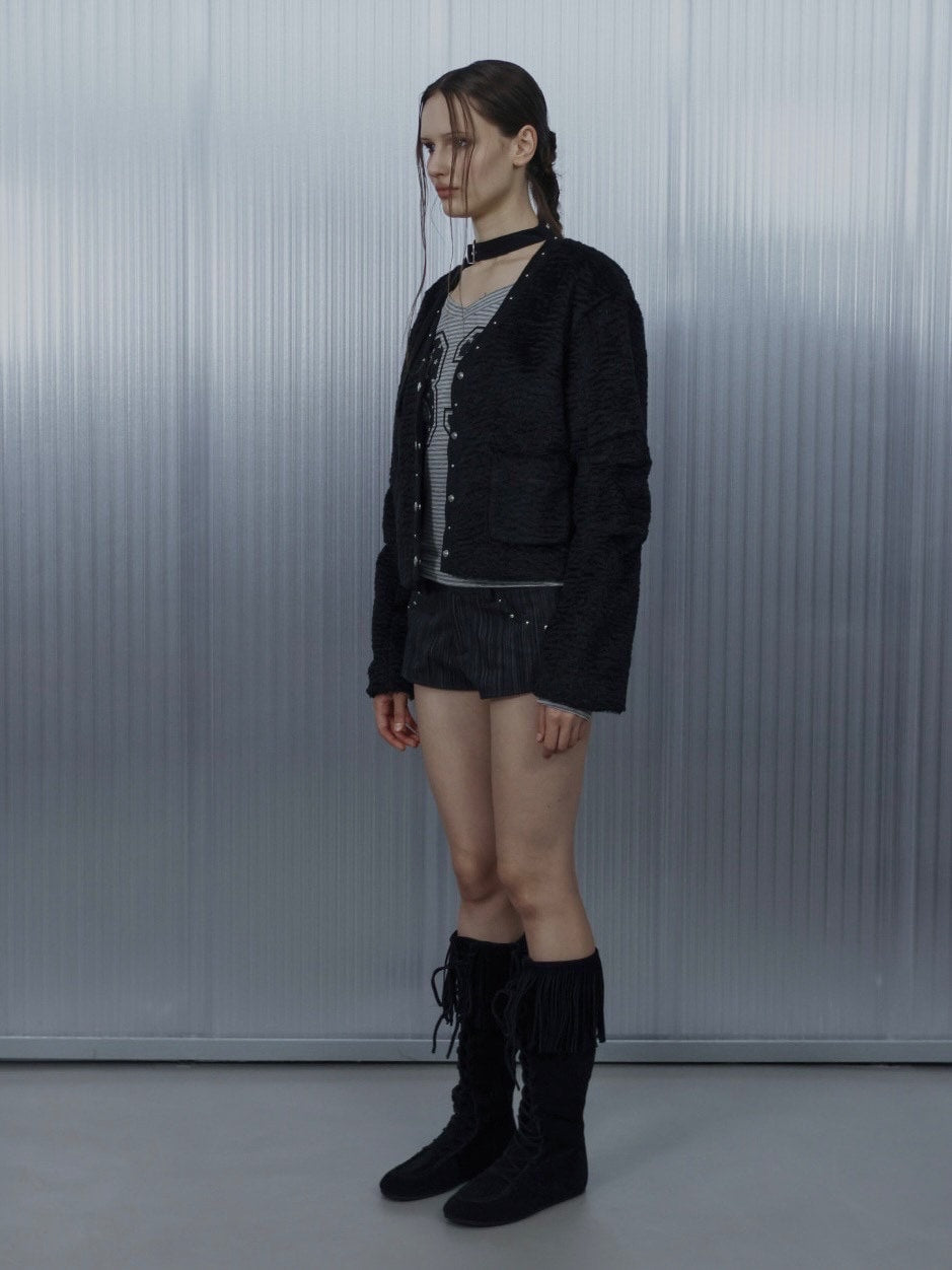 【SETUP‐EXE】SHORT CHOKER JACKET / 【セットアップエグゼ】ショートチョーカージャケット