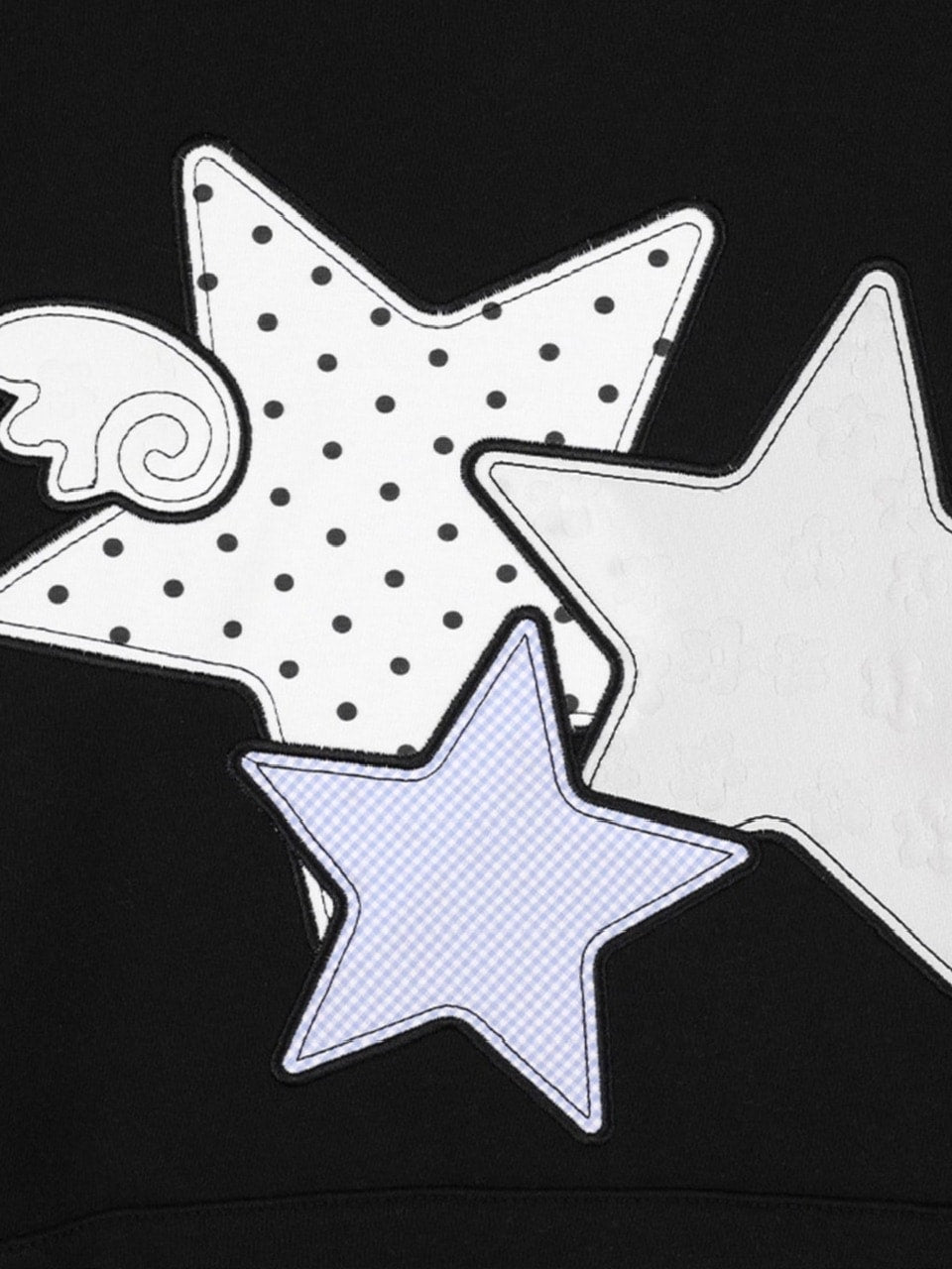 【FANCY CLUB】MIX STAR ANGEL PATCH HOODIE / 【ファンシークラブ】ミックススターエンジェルパッチパーカー