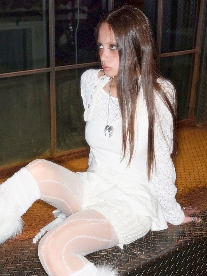 【NOT KNOWING】Belted Halter Ruffle Top / 【ノットノーイング】ベルトホルターラッフル長袖Ｔシャツ