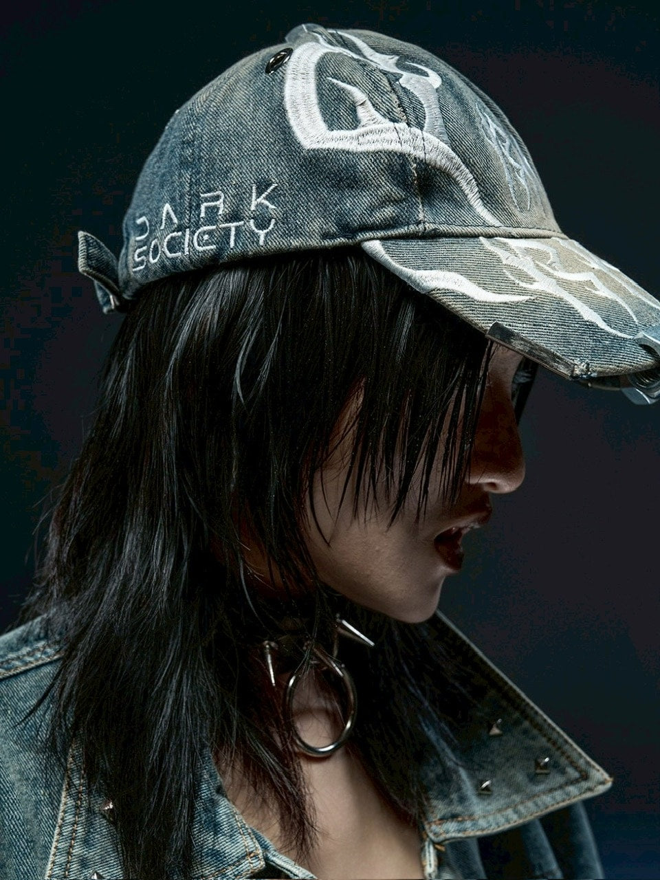 【RICH】DRKNSS Denim Washed Hat / 【リッチ】ロゴデニムウォッシュキャップ