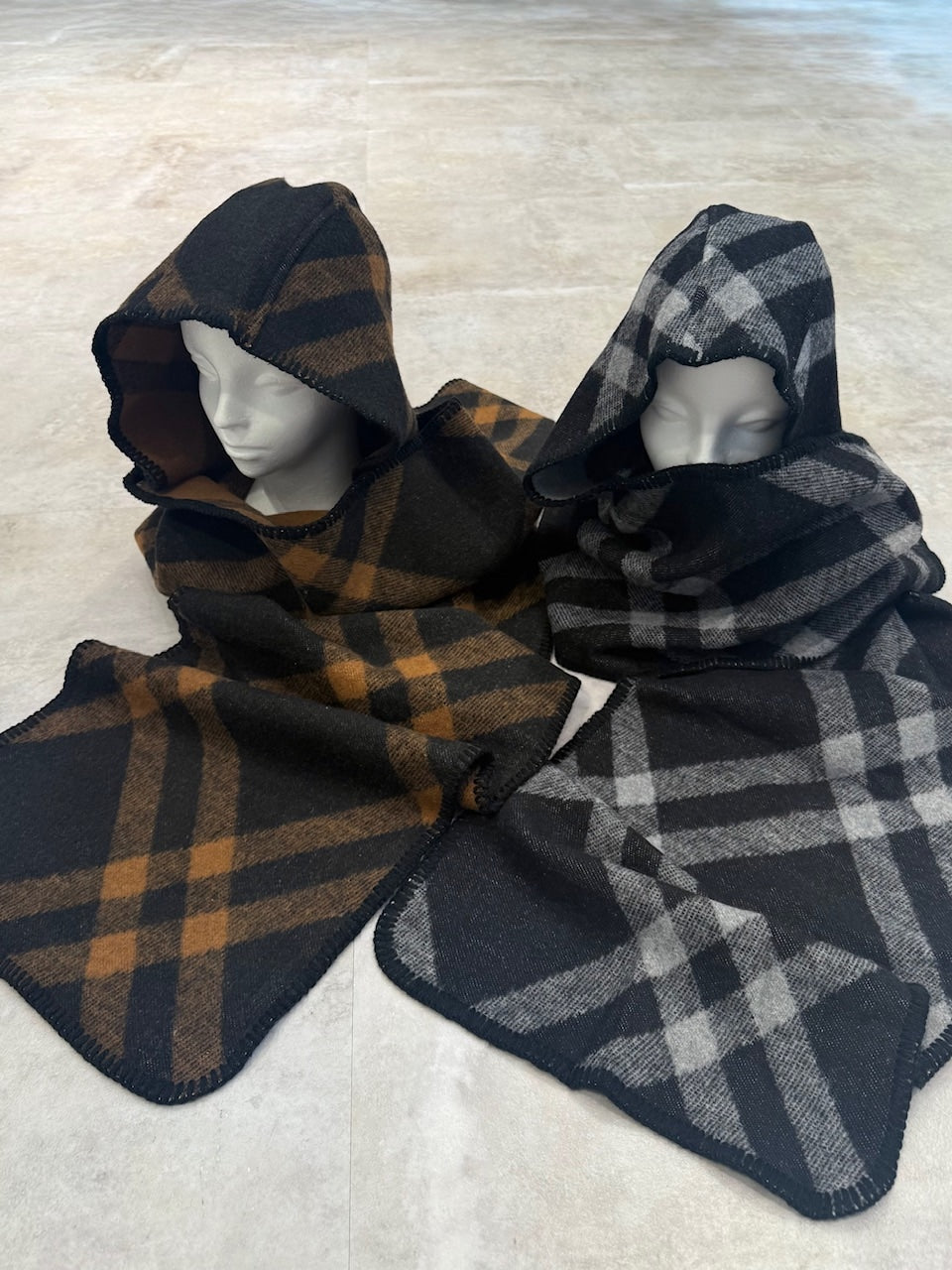 国際配送【Nerd out XU】knit hood muffler / 【ナードアウトエックスユー】ニットフードマフラー (2color)