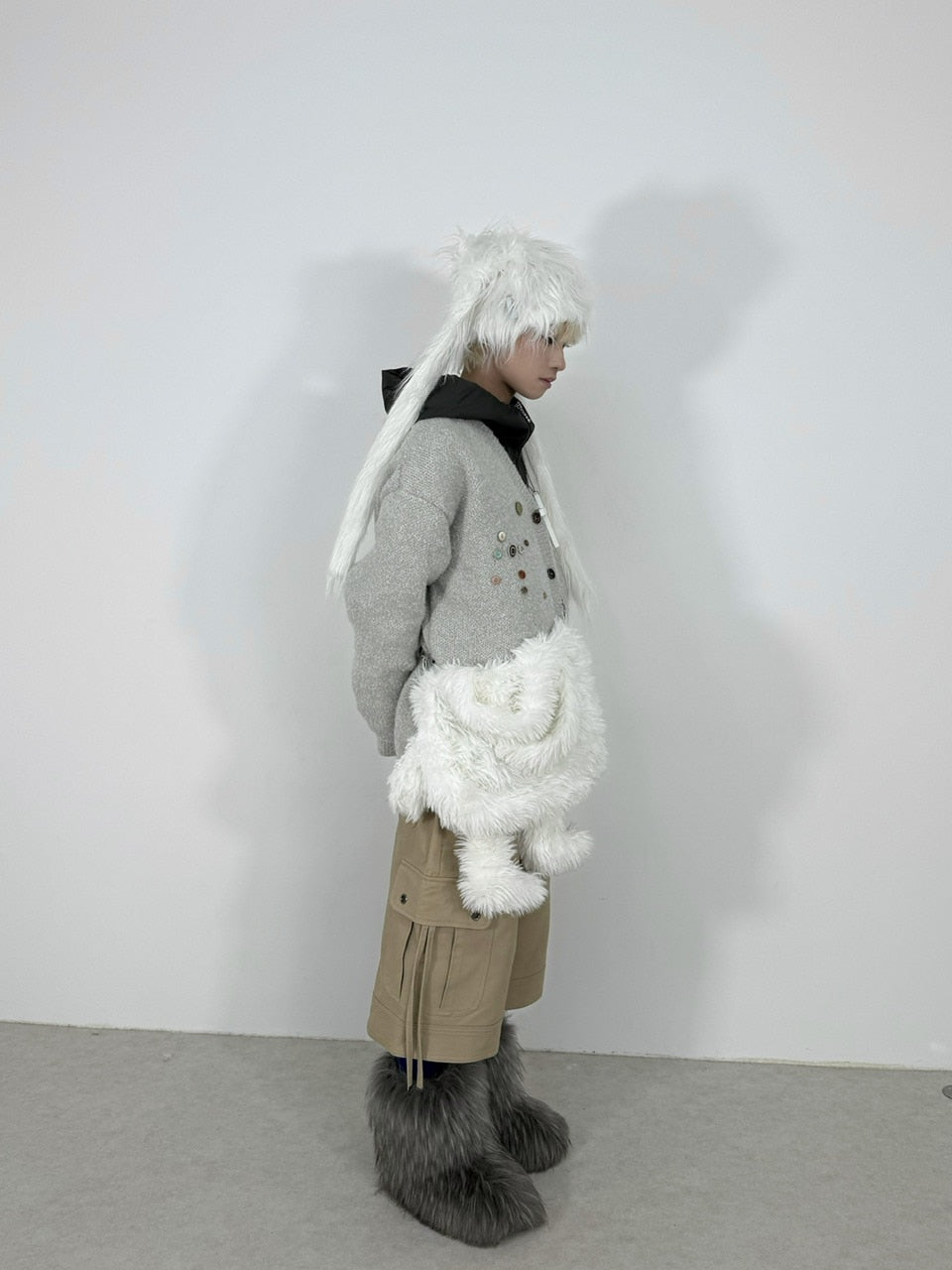 国際配送【Nerd out XU】arm and legs fur bag / 【ナードアウトエックスユー】アームアンドレッグファーバッグ