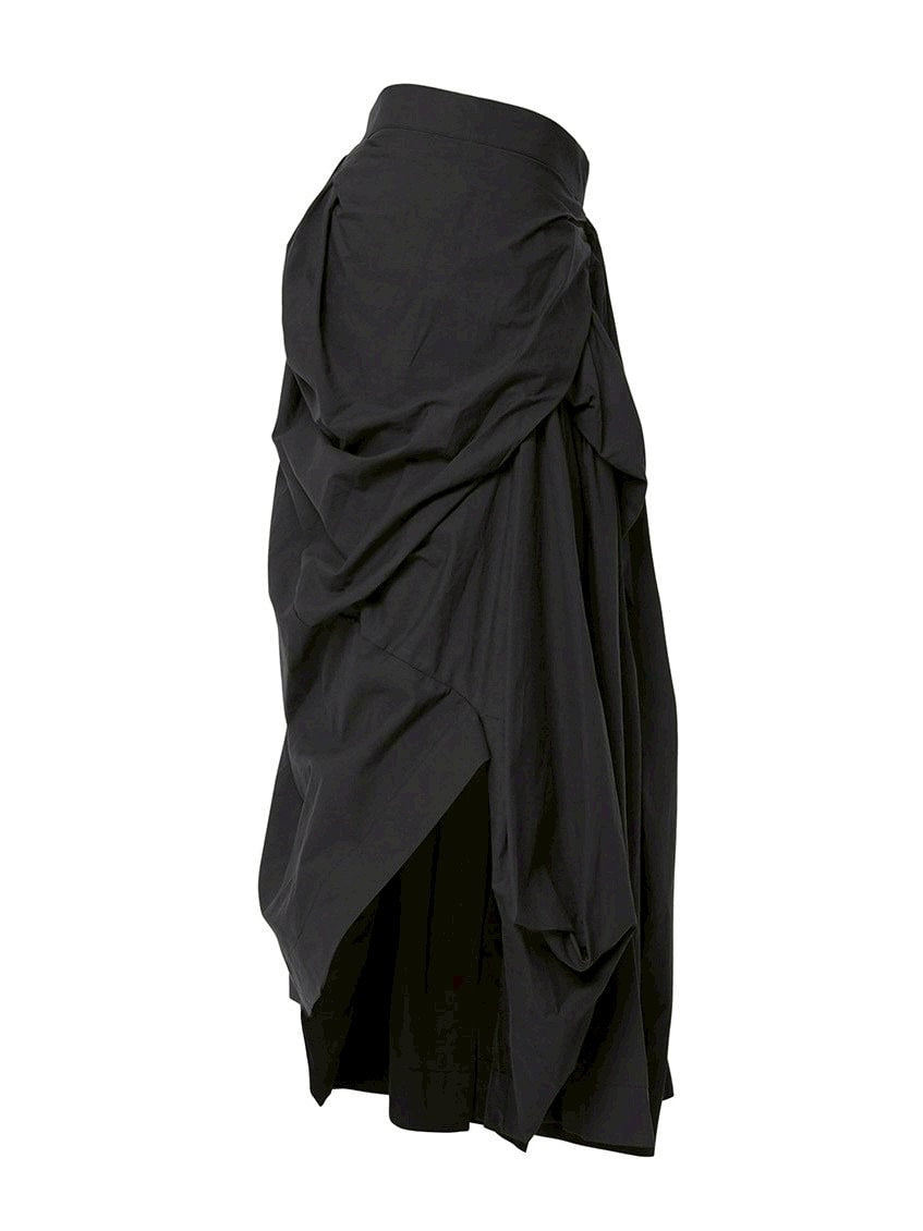 【FLAREUP】Asymmetrical Draped Layered Long Skirt / 【フレアアップ】アシンメトリードレープレイヤードロングスカート