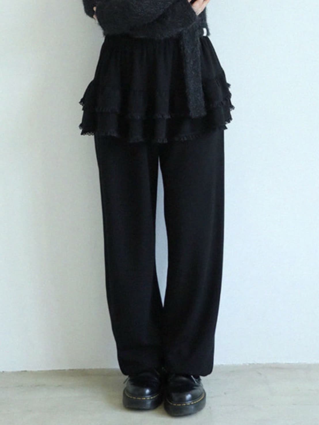 12/21 20:00 再販【Uglyshadow】LACE CANCAN PANTS