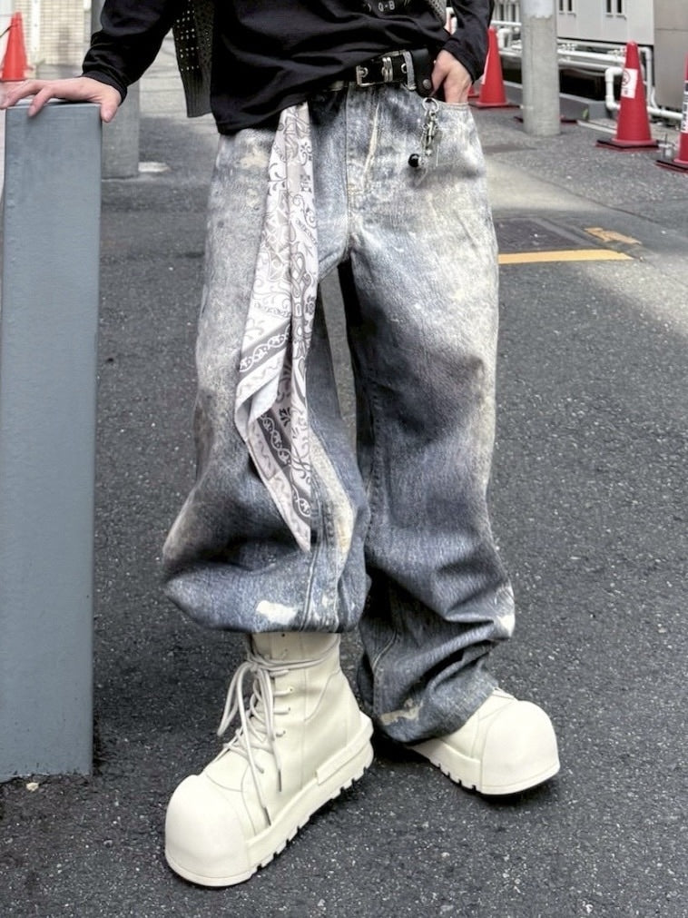 受注制【nmtc+】painted denim wide pants – PRESSING WEB SHOP