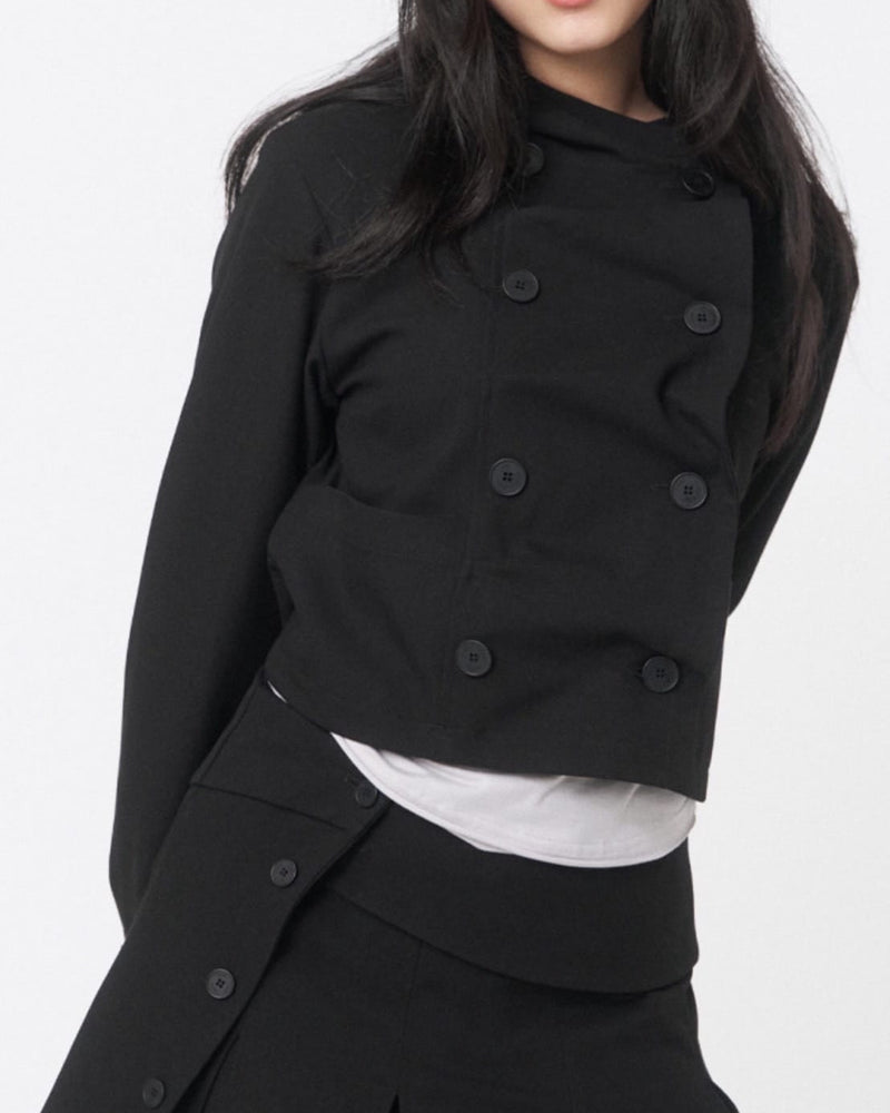 【Miseki seoul】Cowl neck button Jacket