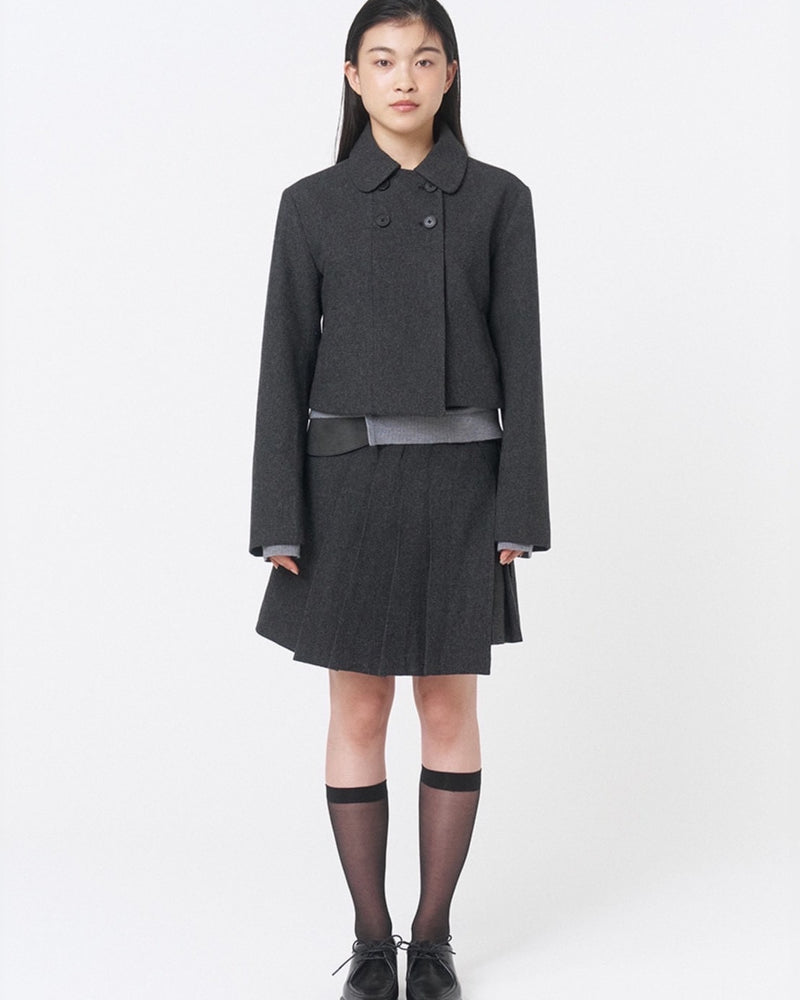 【Miseki seoul】Wabi Round collar double jacket