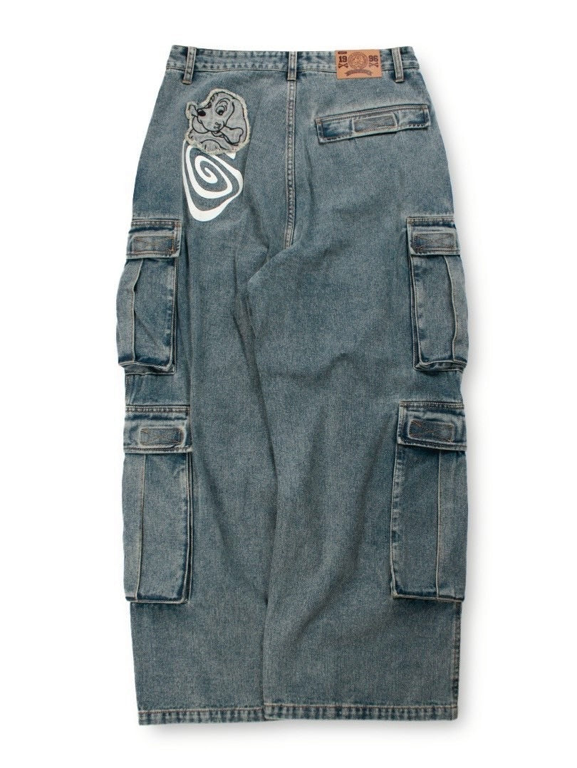 【GALFY】ぐるグニャデニムカーゴ