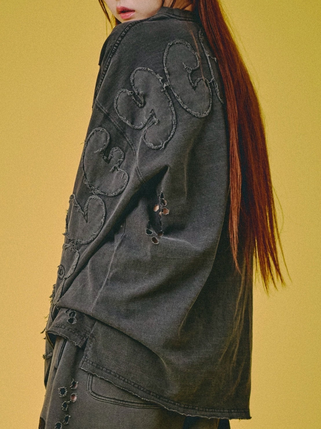 【GALFY】ぼろぼろロゴ百合の紋ロンTee