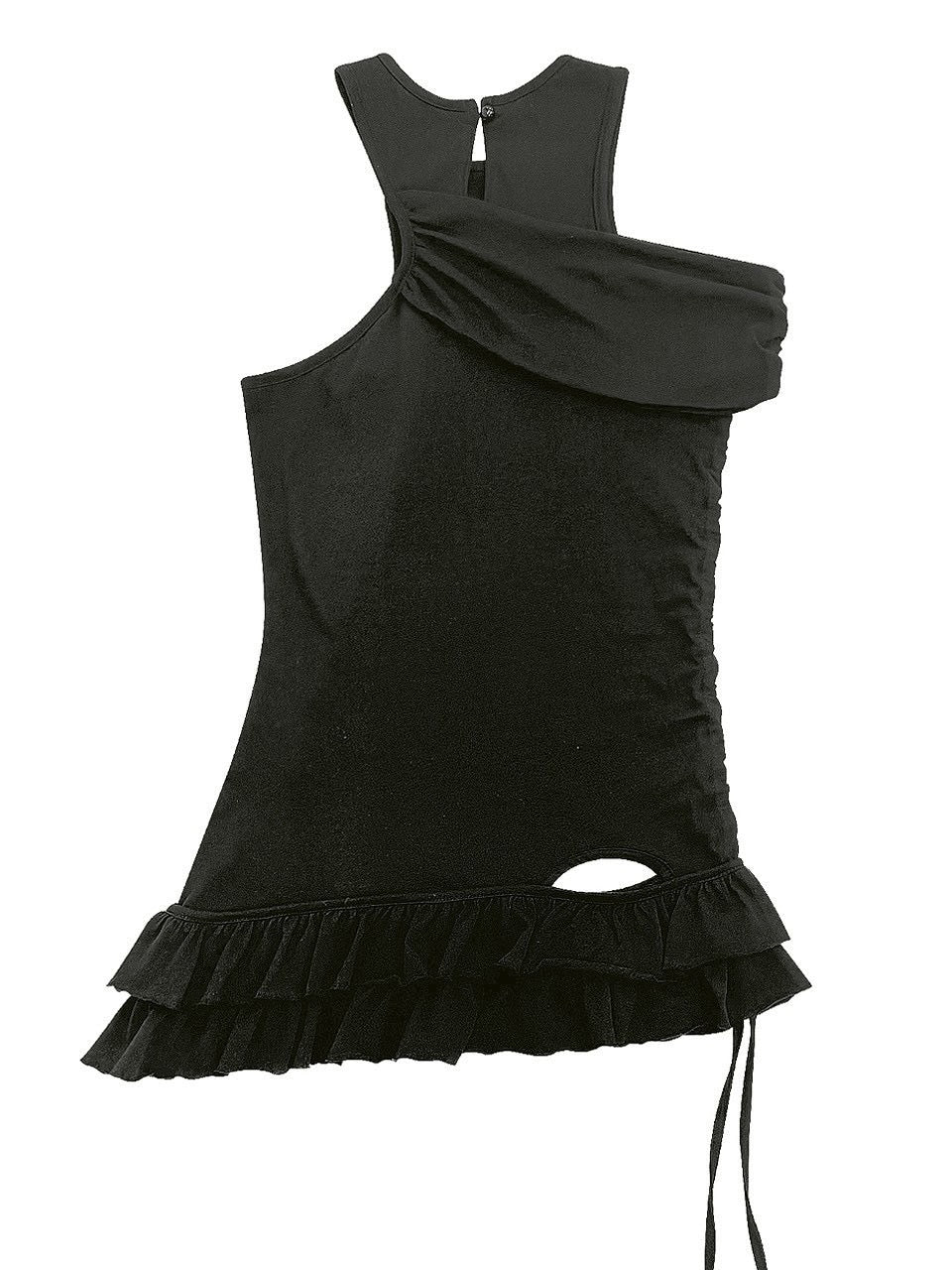 【HOLY NUMBER 7】Sidehole ruffle short sleeveless