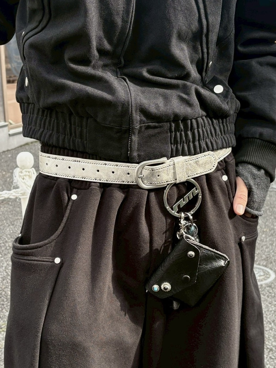 国際配送【youll】studs belt (2color)